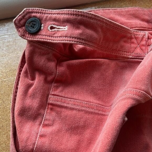 Wildfang Womens Essential Denim Work Skirt Coral Size 3X Stretch Cotton Blend - Picture 8 of 13